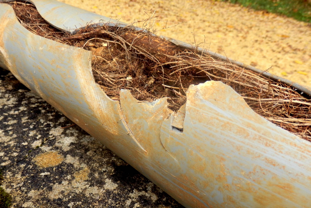 tree roots in pipes